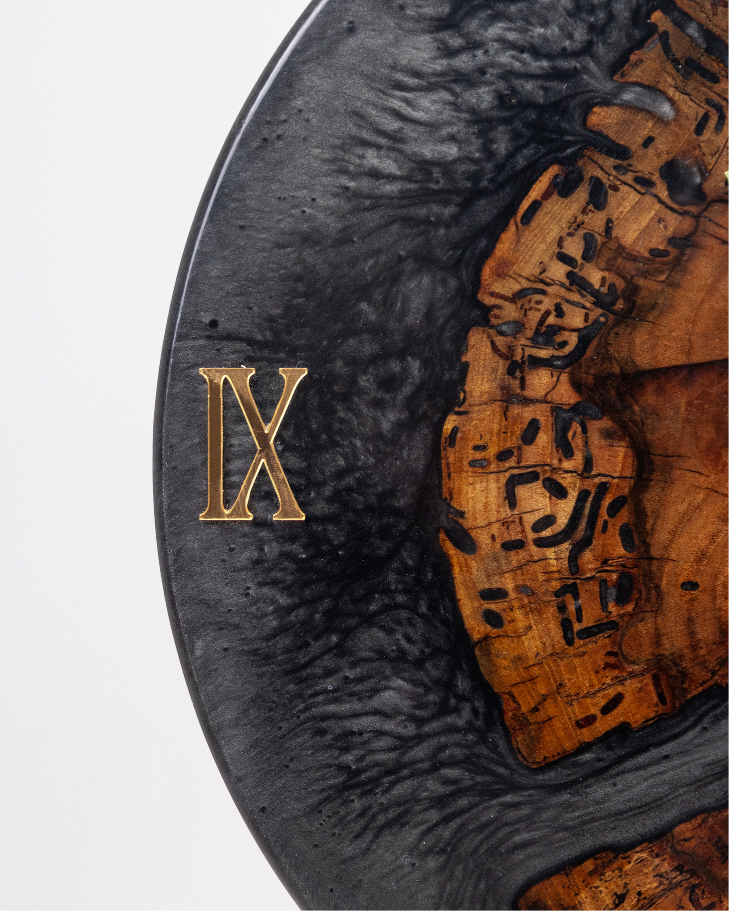 Wall Clock - Black Wood